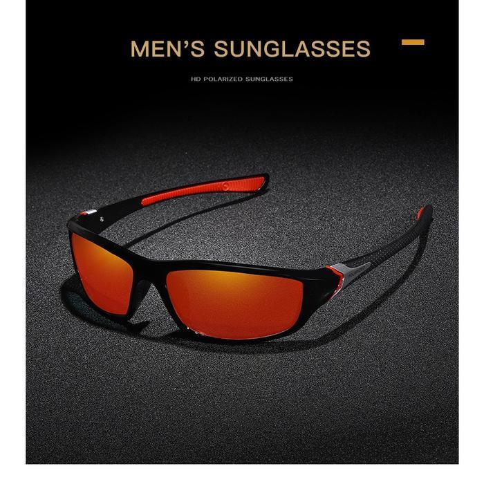 Kacamata Hitam Pria Retro Kacamata Polarized Sepeda Kacamata Wanita