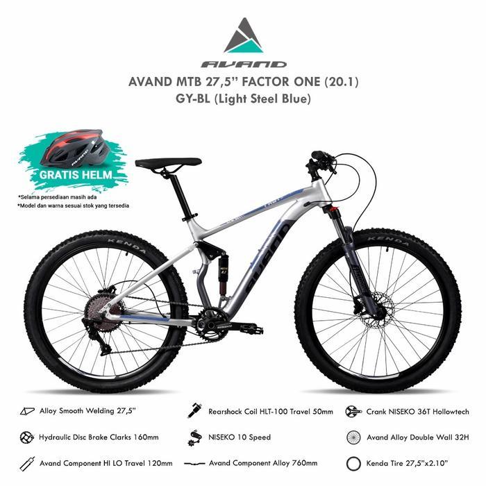 Sepeda Gunung 27.5 Inch MTB Avand Factor One Full Suspension