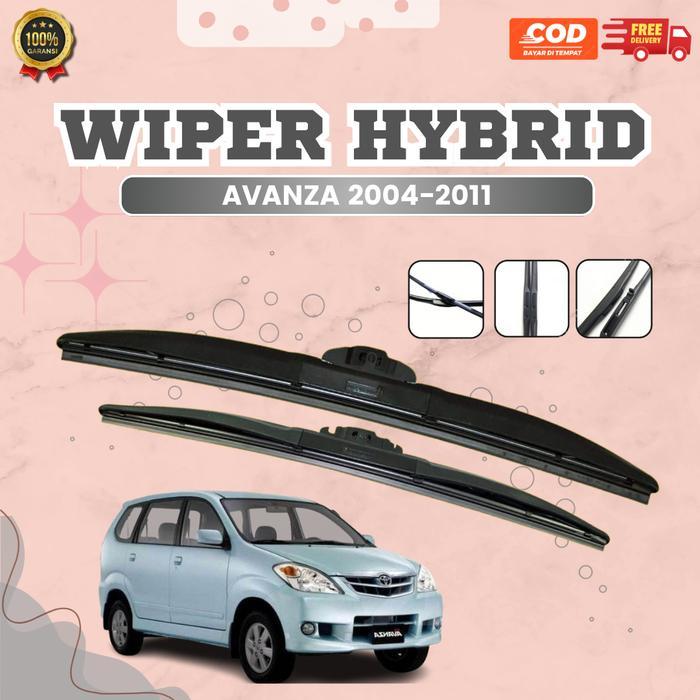 wiper hybrid 4 karet - Wiper Hybrid rangka Kokoh - Wiper 4 Karet Mobil Avanza 2004-2011 Blade Kaca