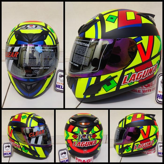 DISKON HELM JPN FULLFACE MOTIF LAGUNA READY STOCK