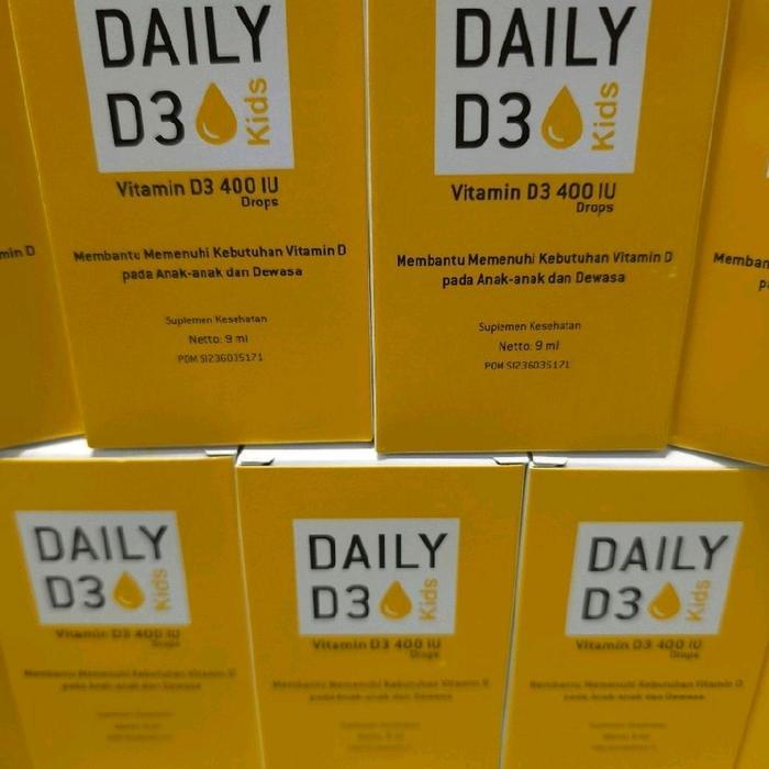 Daily D3 kids drop (Vit D3 400iu) vitamin anak