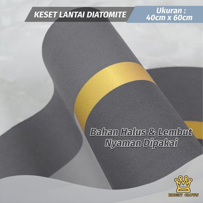 "New" Bright Crown Keset Diatomite Bundar / Keset Kaki Anti Bau Nyerap Air