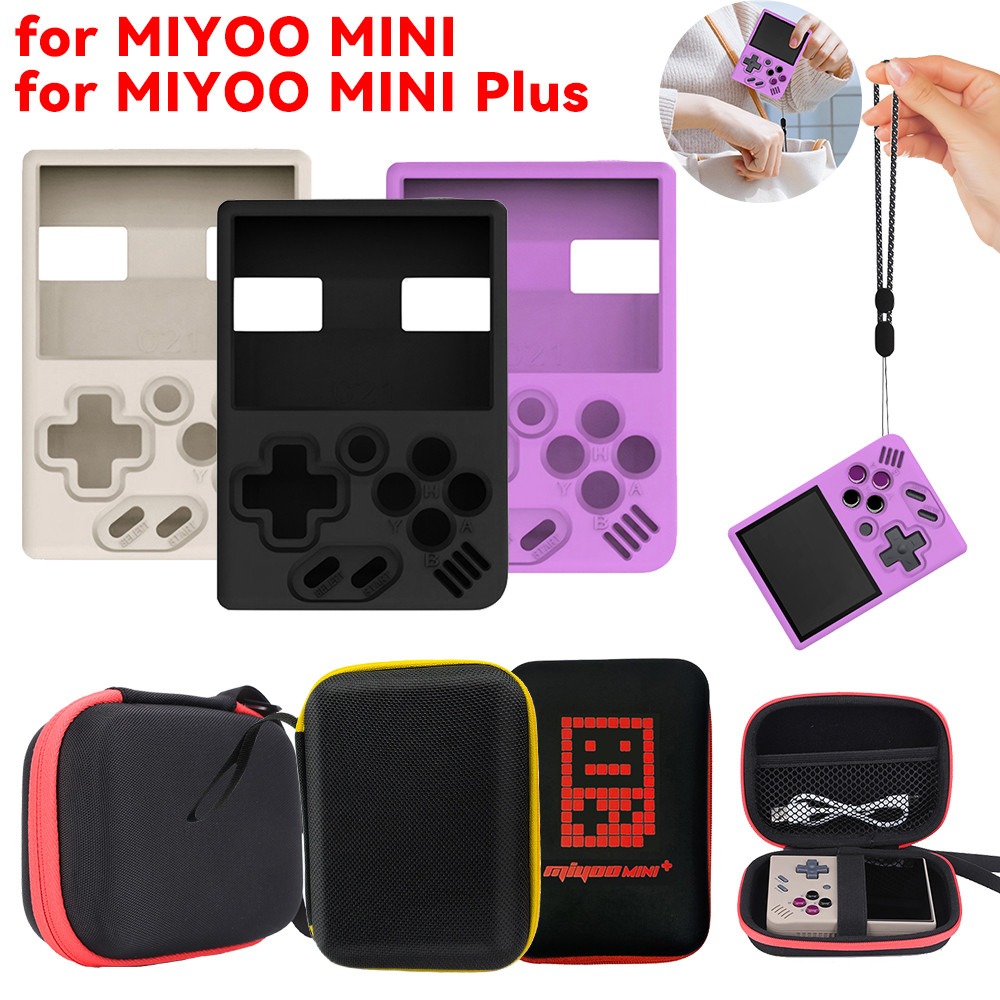 Soft Silicone Protective Case for Miyoo Mini/Miyoo Mini Plus Game Console Dropproof EVA Hard Cover