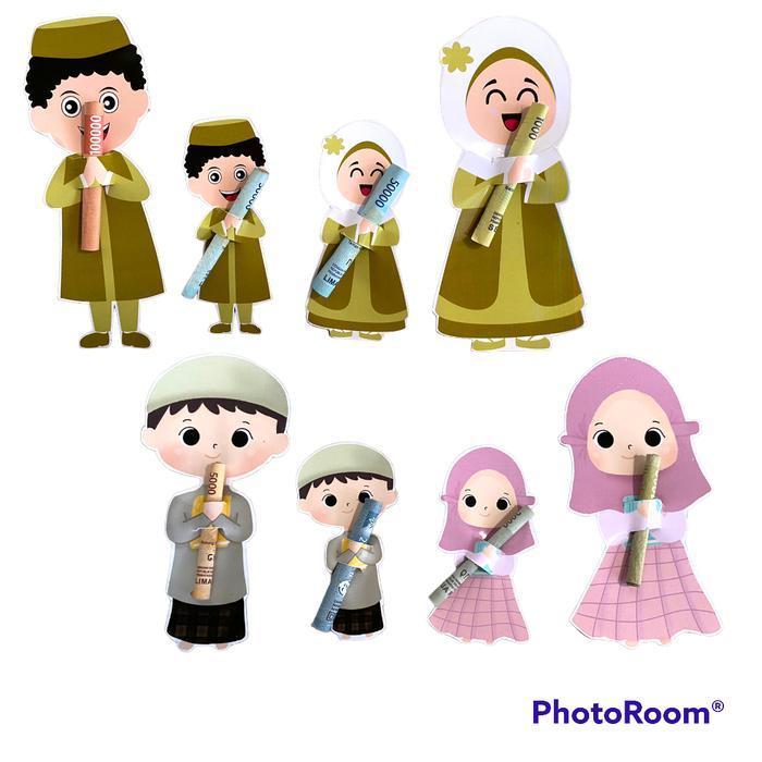 "New" Amplop Lebaran Peluk uang 2023 - Amplop Lebaran Murah Kertas plus Plastik amplop lebaran unik