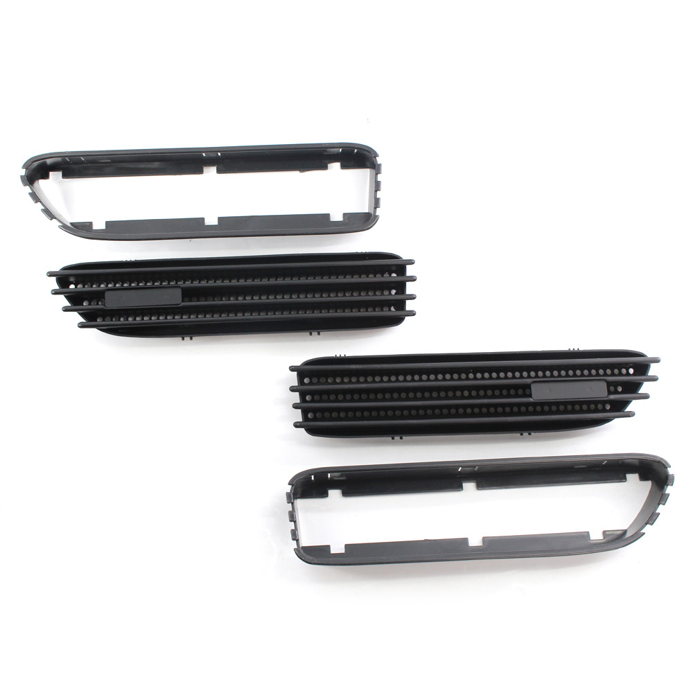 Terbaik 1 Pair of Fender Vents Dumb Black Side Grill Grille Fender Vents Replacement for BMW E46 M3 