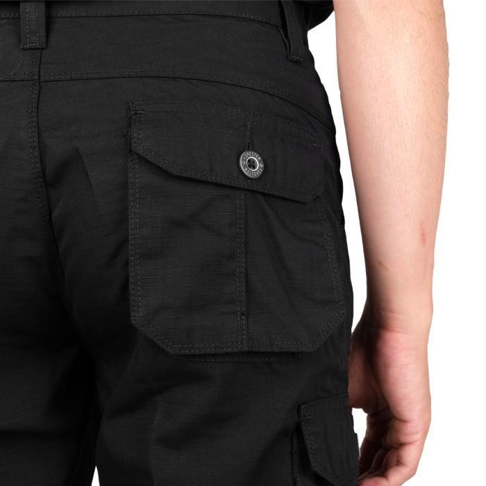 ASLI Forester CLF 08436 Celana Pendek Cargo Shorts Pria Santai Distro Hitam Surfing Katun READY