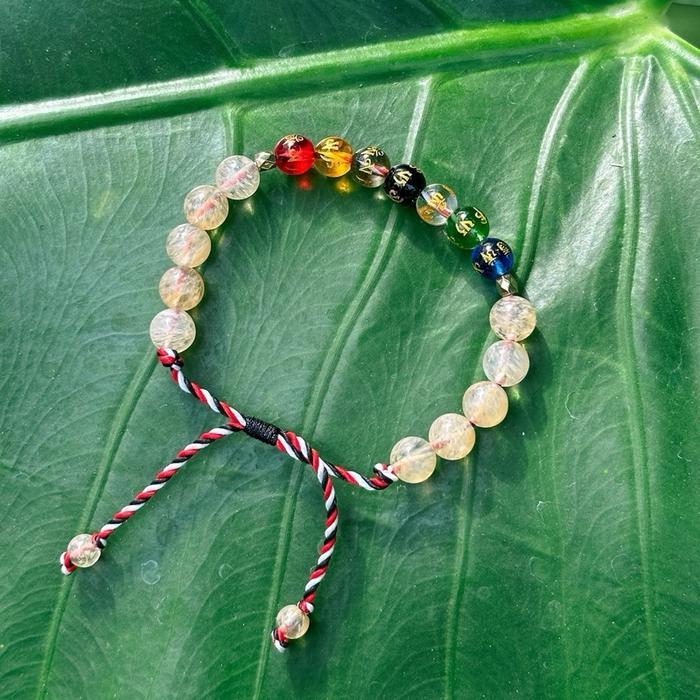 ser Gelang Tridatu 7 Cakra Sedana Kristal Aura Rezeki