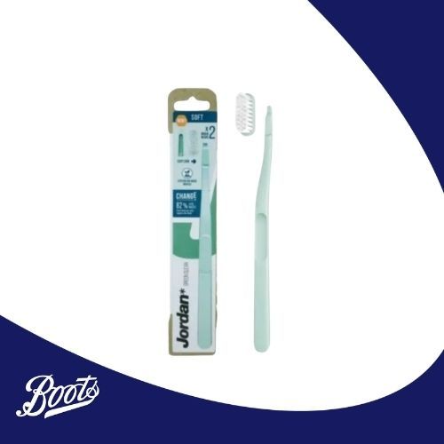 Jordan Tooth Brush Green Clean Soft Change Refill