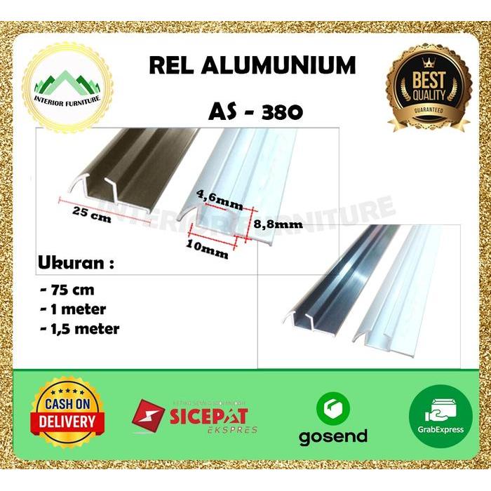 Rel Pintu Lemari Geser Sliding SD 380 - Rel Timbul SD 380.