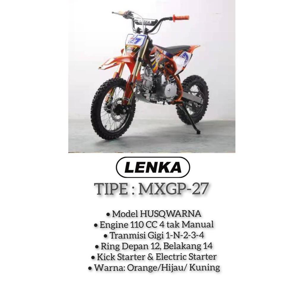 Motor Trail Anak MXGP-27 110cc Double Starter Manual