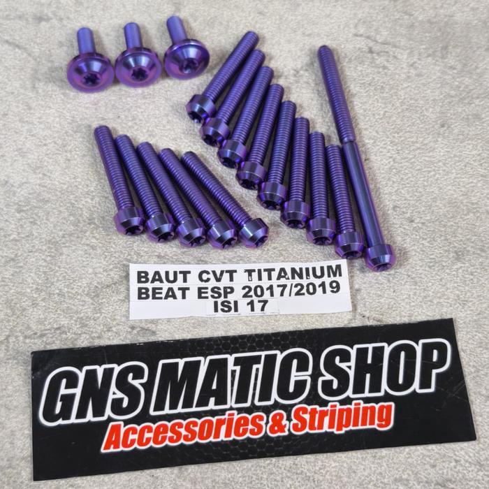 Baut cvt titanium beat esp baut cvt titanium scopy esp tahun 2017 sampai 2019 ISI17