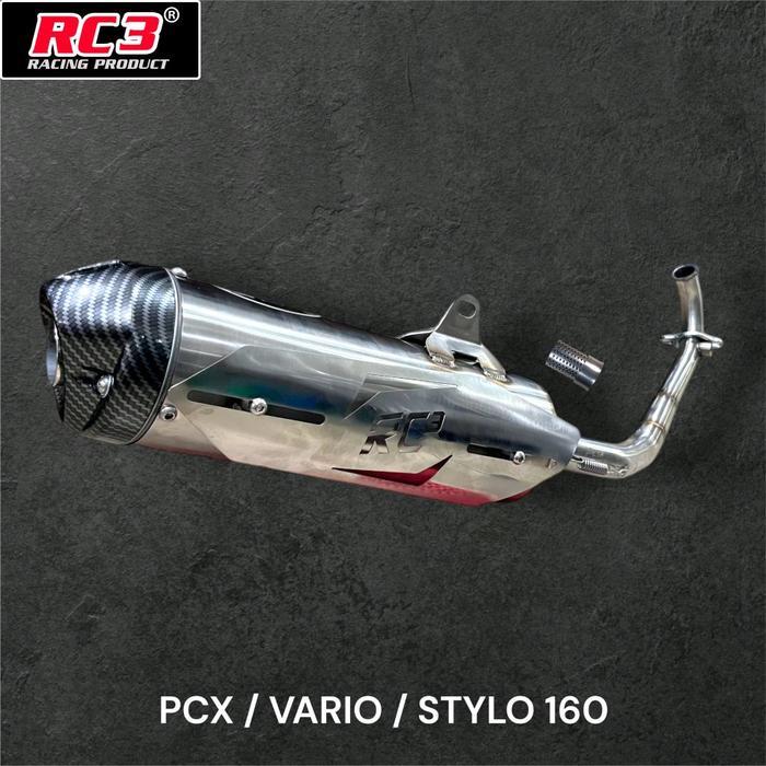 Knalpot Starbok Standar Racing Rc3 Honda Vario 125 150 Old New Vario Pcx Stylo 160 Tipe Pro Rs