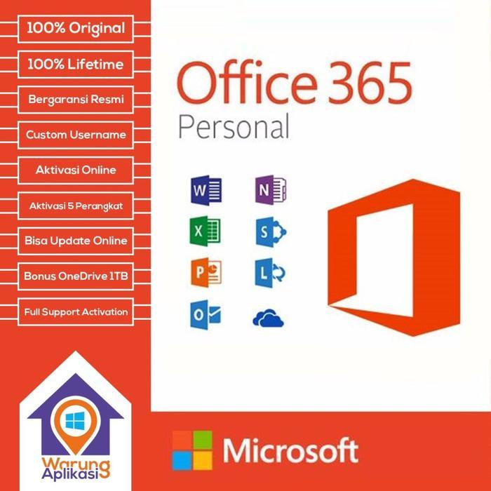 Terlaris MS Office 365 - WIn - Android - IPAD - 5 Device Original