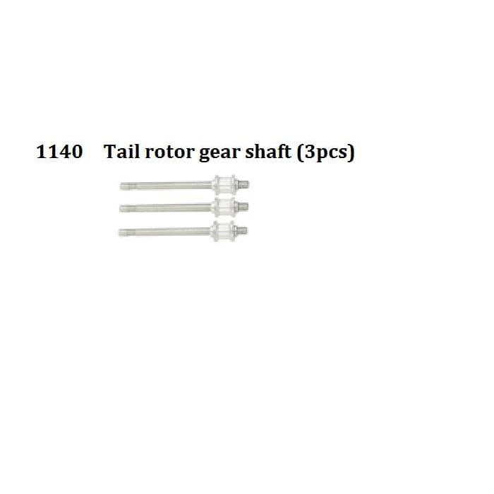 1140 Tail rotor gear shaft (3pcs) RC Helicopter 3D 450