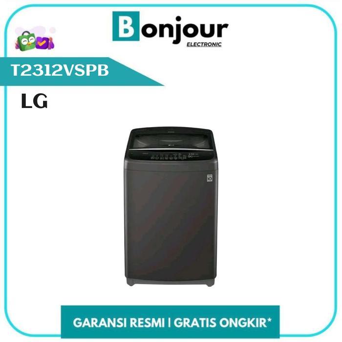 Mesin Cuci LG T2312VSPB Top Loading 12 Kg Mesin Cuci Smart Inverter Turbo Drum 12 Kg