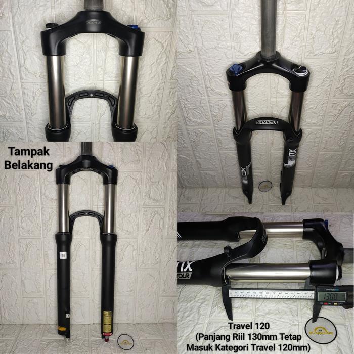 Fork Sepeda MTB 27.5 SR SUNTOUR XCR HIDROLIK AIR Suspension REBOUND T120 OS