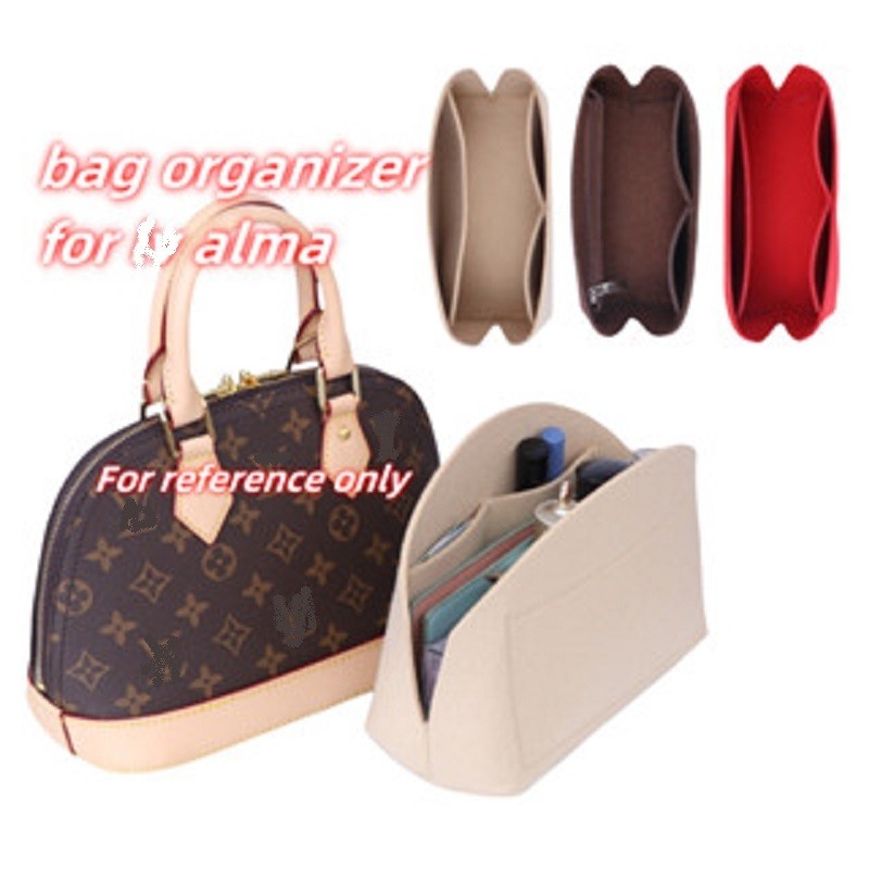 Bag Organizer For Lv Alma BB PM MM Makeup Bag Insert Customized Color