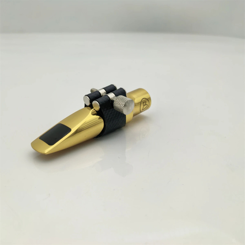BRANCHER Saxophone Metal Mouthpiece Size 5 6 7 8 9 Gold Plated For Alto Soprano Tenor Sax