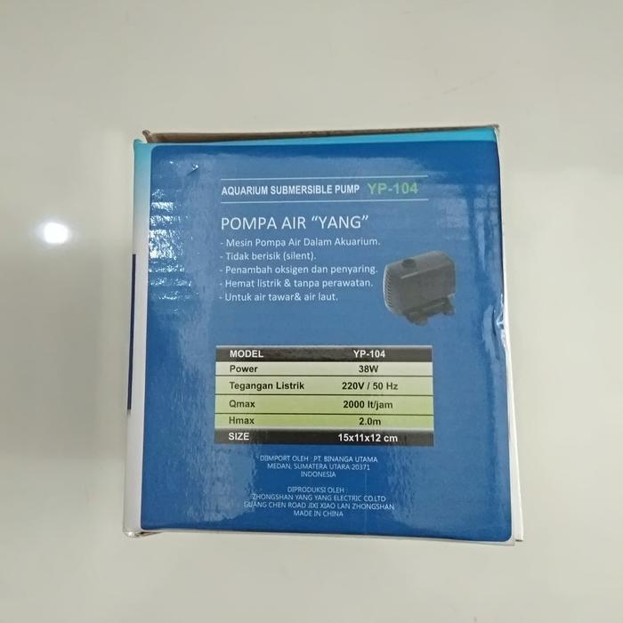 Aquarium Submersible Pump Yp 104/Yang Yp 104