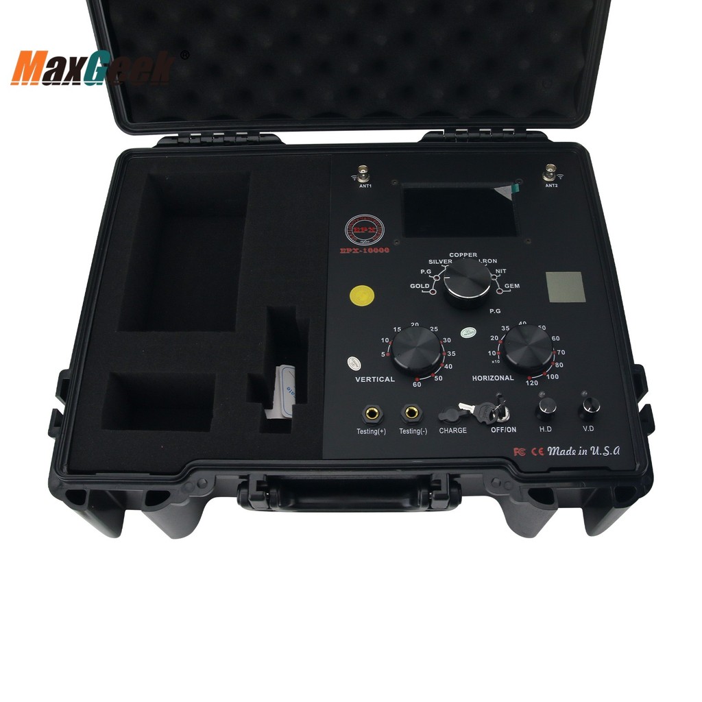 Maxgeek Long Range Metal Detector Underground Gold Detector With New Degausser Epx10000