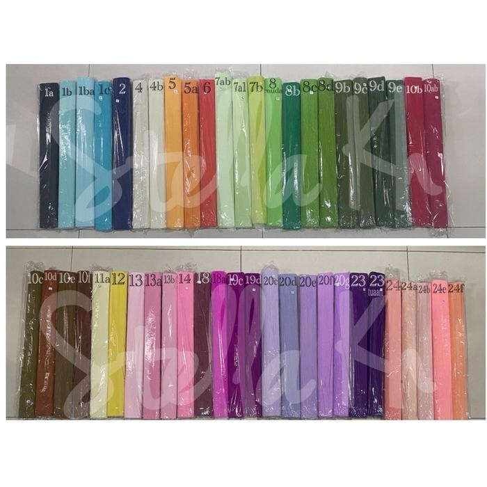 "New" Kertas Crepe Italia / Kertas Krep Gulung / Crepe Paper Flower