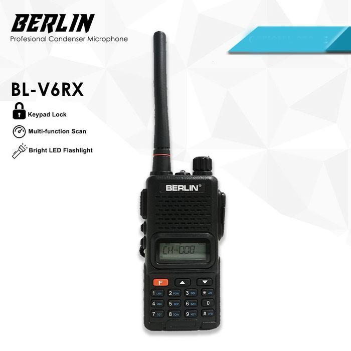 Berlin Bl-V6Rx Handie Walkie Talkie Ht Single Band Uhf Vhf