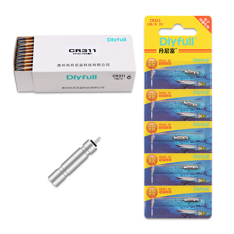 100PCS Electric Fishing Float Tools DLY ZH CR311 CR316 CR322 CR425 CR435 Luminous Lithium Pin Buoy
