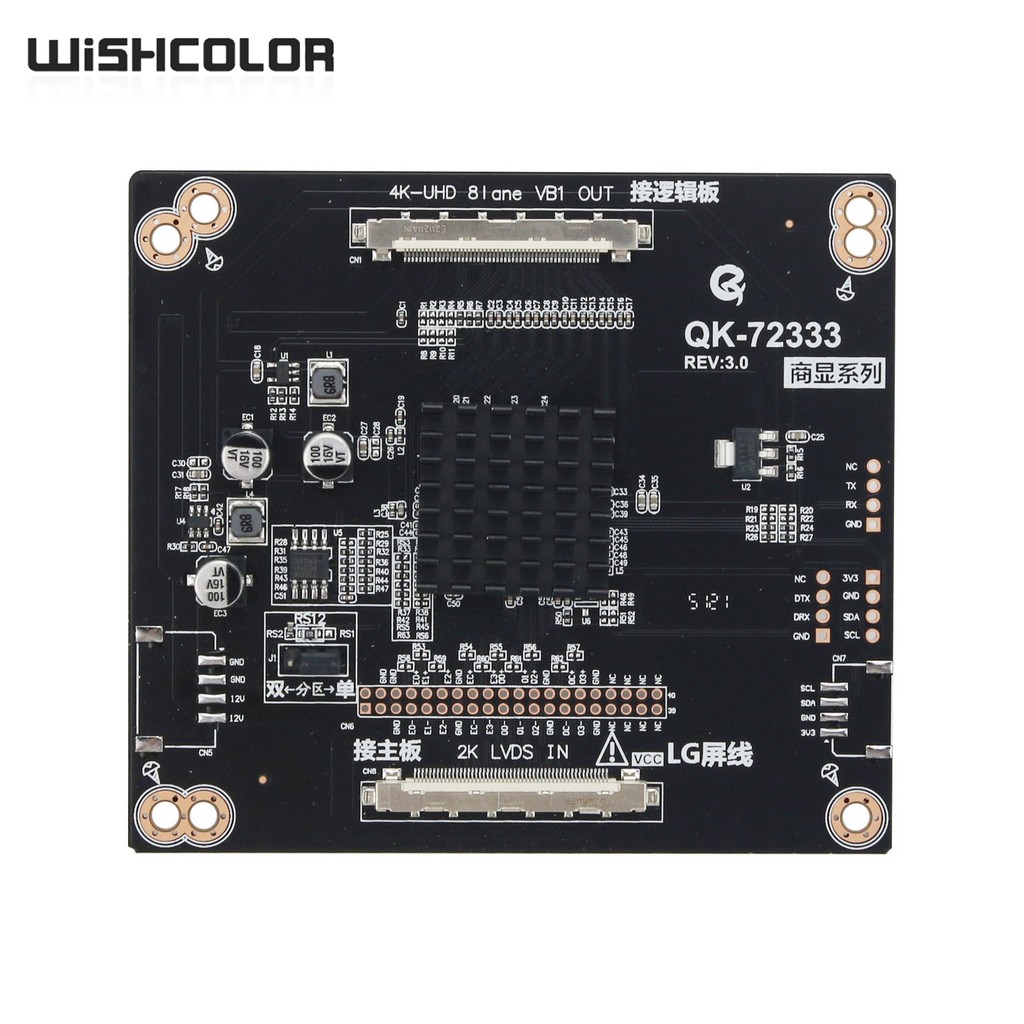 Wishcolor 4K 2K Lvds Lcd Tester Lcd Led Panel Tester W/ 4K Adapter Board Max 2048X1536 For Tv Laptop