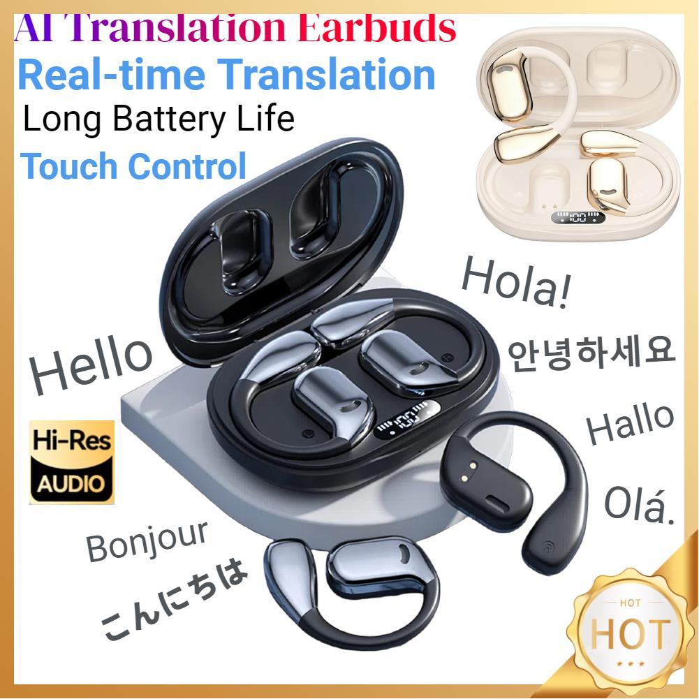 Translator Earbuds Intelligent AI Translator Earphone Touch Control Real-time Two-Way Translator