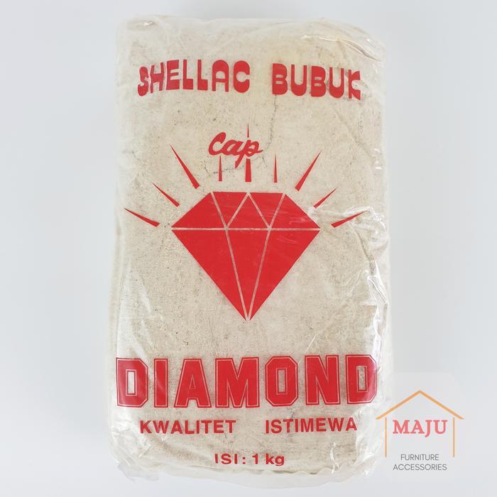 PROMO Shellac Bubuk Cap Diamond (Serlak / Sirlak / Shelak / Sherlak / Shellak) 1000 gram (1 kg)
