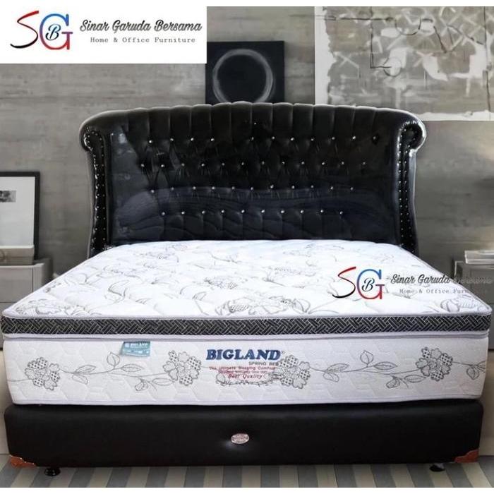 BIGLAND KASUR SPRING BED EMPUK PLATINUM SERIES / BIGLAND TIPE ATAS PLATINUM PLUSHTOP - 100 x 200, KA