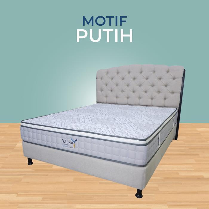 PREMIUM SPRING BED SPRING BED INOAC YUKATA [TEBAL 26CM] KASUR LANTAI - Putih, 200 x 200 x 26