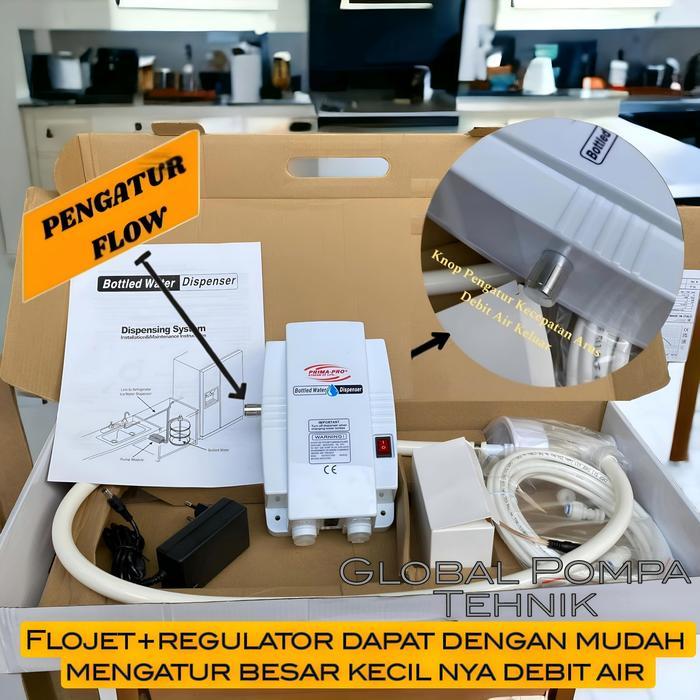 Flowjet Pump Water Water kangen Mesin Pompa Air Galon+Regulator