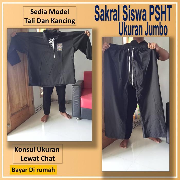 KP Baju Silat PSHT Sakral Siswa PSHT Ukuran Jumbo Bisa Pilih Kancing T