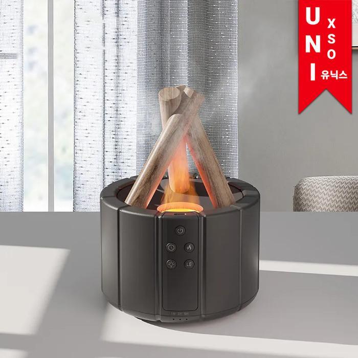 Unixso Bonfire Diffuser Humidifier Ultrasonic Aromatherapy Api Unggun Pelembab Ruangan Kamar Udara