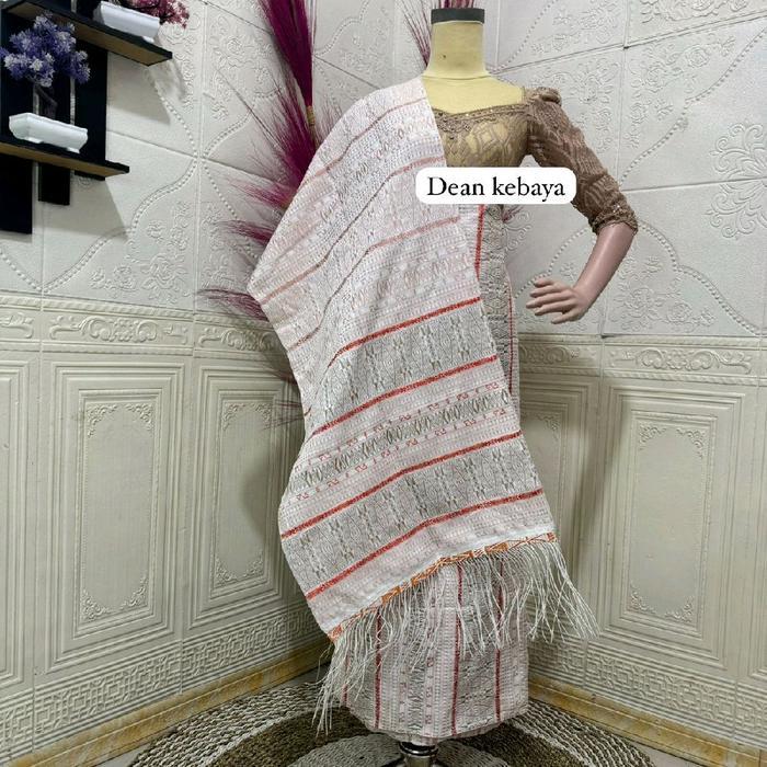 kain songket tumtuman tanpa sambung toba Selendang