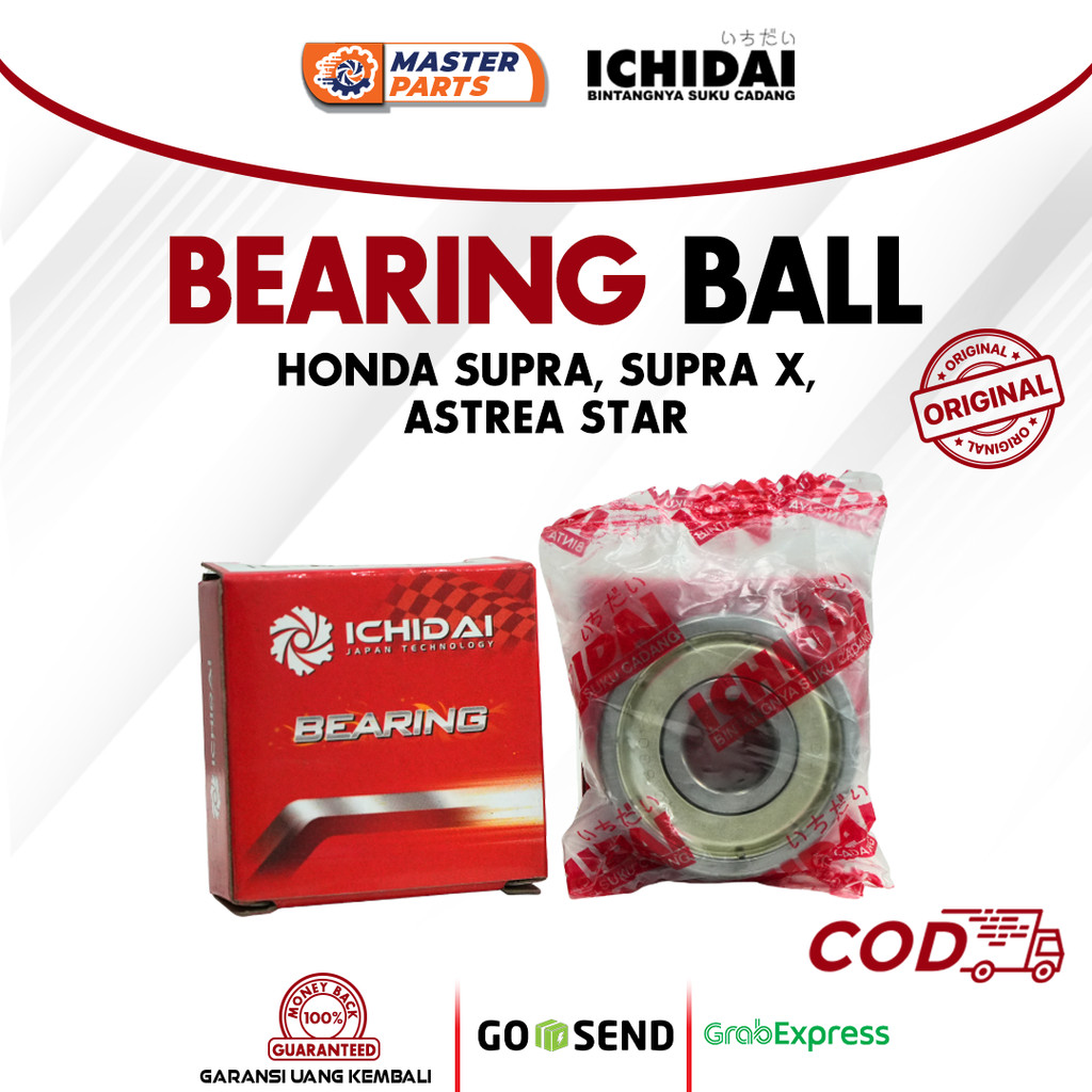 Ichidai Laher Bearing Ball Motor Honda Supra, Supra X, Astrea Star HB6001ZZ