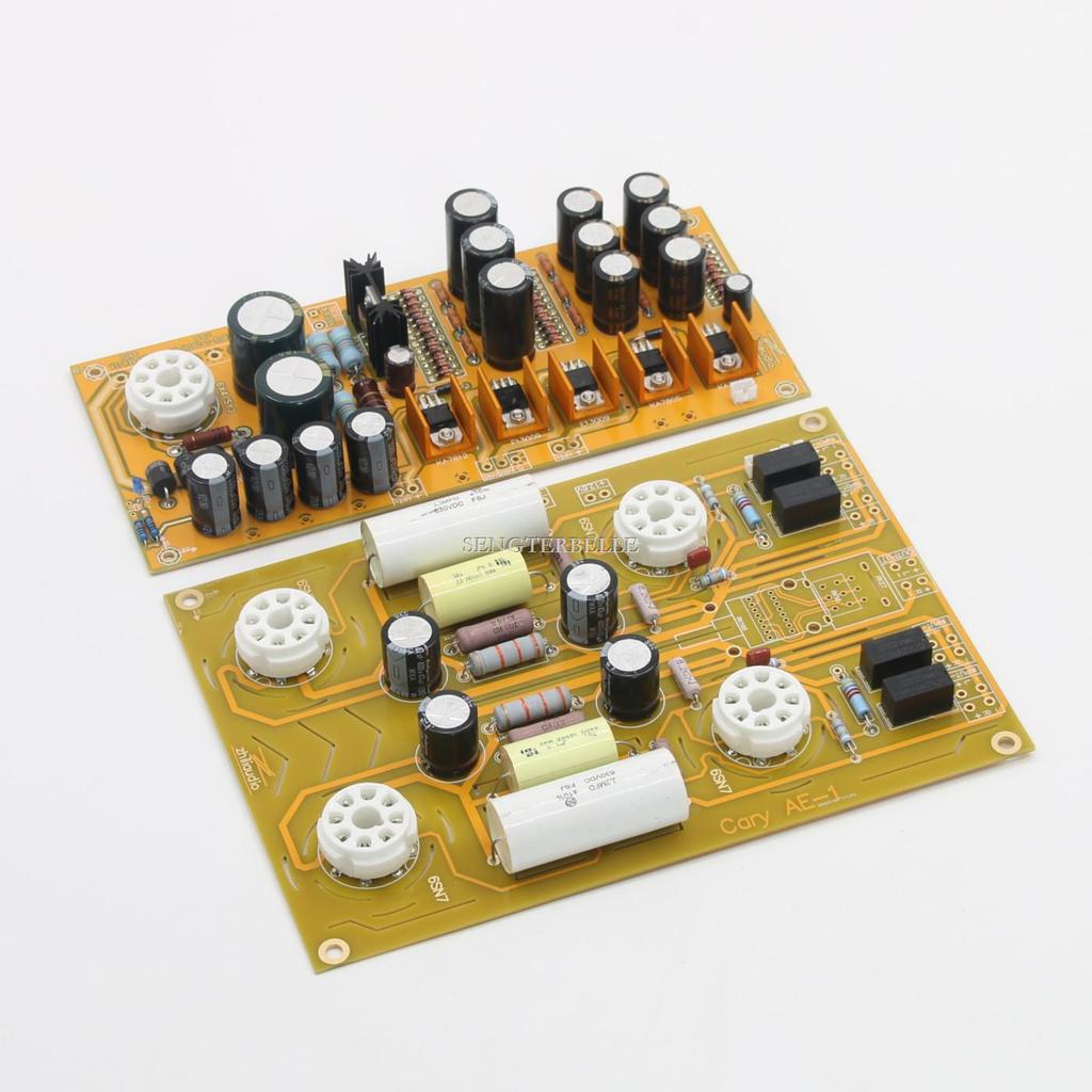 Baru HiFi 6SN7 Tube Preamplifier Board Kit  With 4 Ways Audio Input Base On Cary AE-1 Preamp