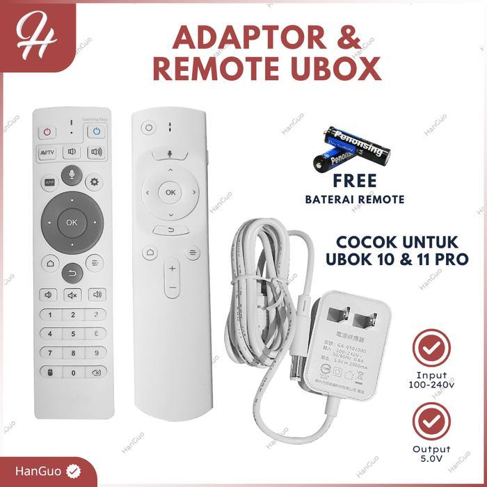 Ready REMOTE CONTROL UBOX 10 PRO ORIGINAL REMOTE UBOX 10 ADAPTOR UBOX 10