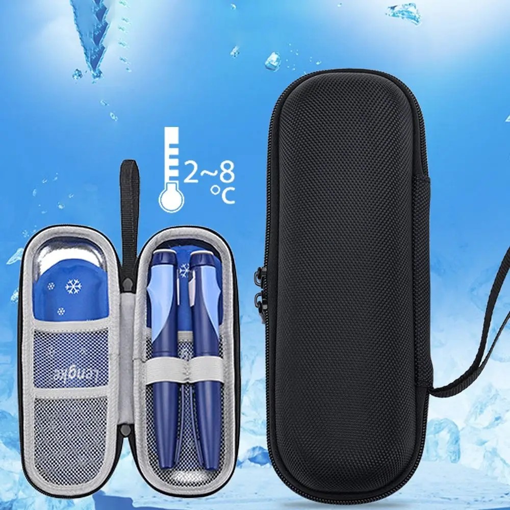 1Pc Insulin Cooling Bag Portable Insulated Cooler Box Waterproof Ice Pack for Travel, Keeps