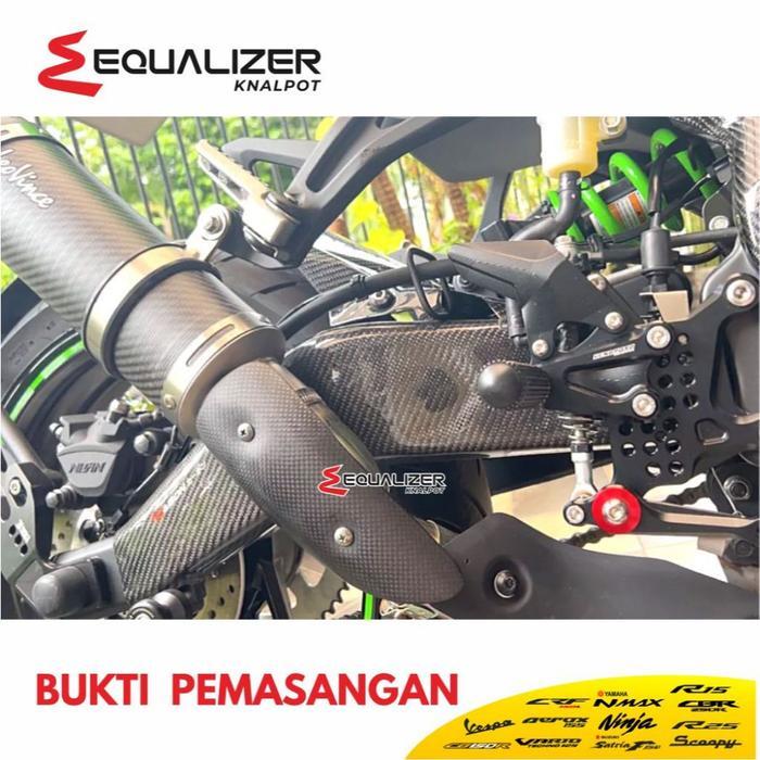 Cover Leher Knalpot Carbon Cover Pipa Knalpot Carbon Pelindung Pipa Knalpot Carbon Pipe Guard