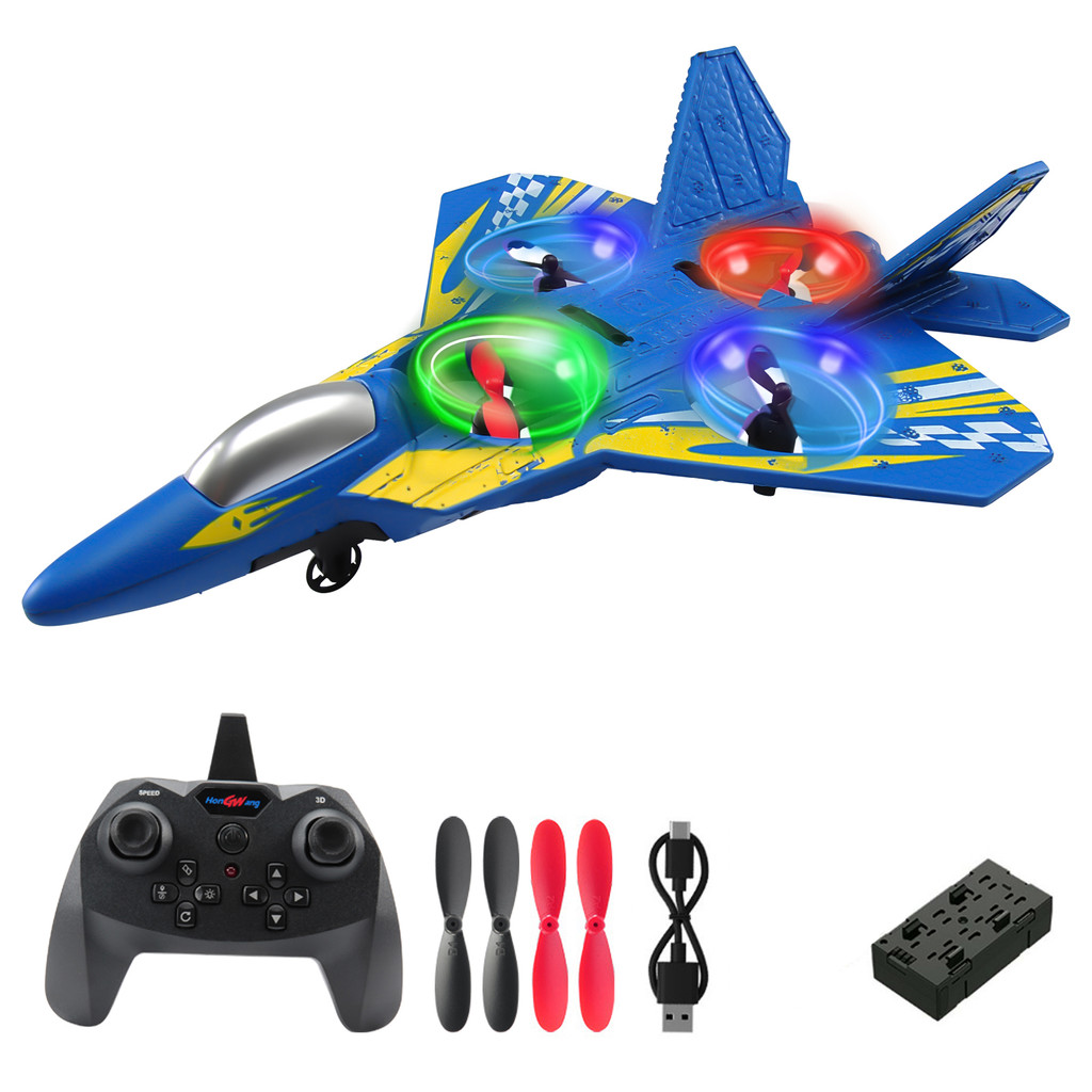 0712 Rc Plane 2.4G Remote Control Stunt Foam Fighter Flying Glider Helicopter Fall Resistant Plane
