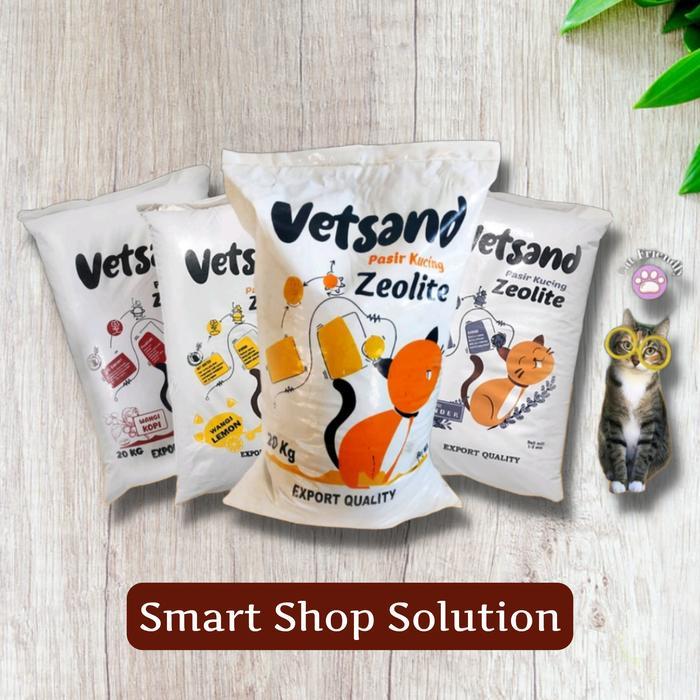 VETSAND Granule Cat Litter 20kg pasir kucing gumpal wangi