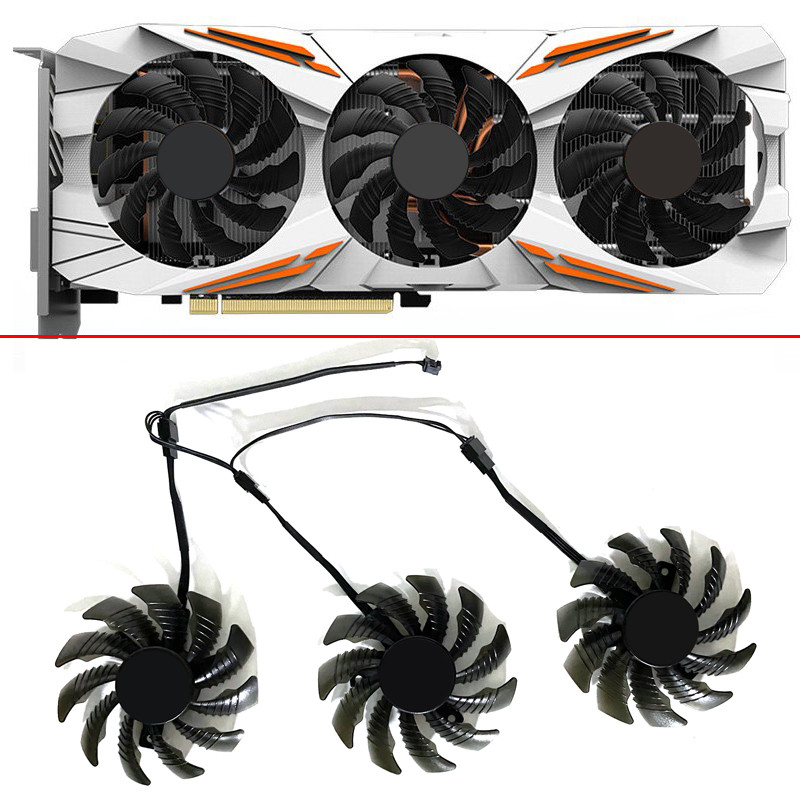 Cooling Fan For Gigabyte AORUS GTX 1060 1070 1080 G1 GTX 1070Ti 1080Ti 960 980Ti Graphics card fan