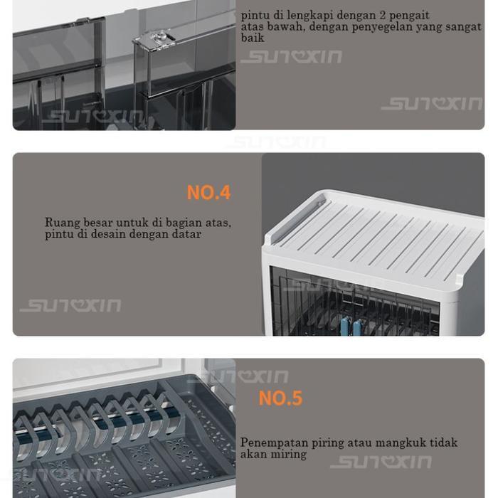 Sunxin Rak Piring Wastafel S2201/ Rak Cangkir / Rak Piring Plastik / Rak Cangkir Gantung
