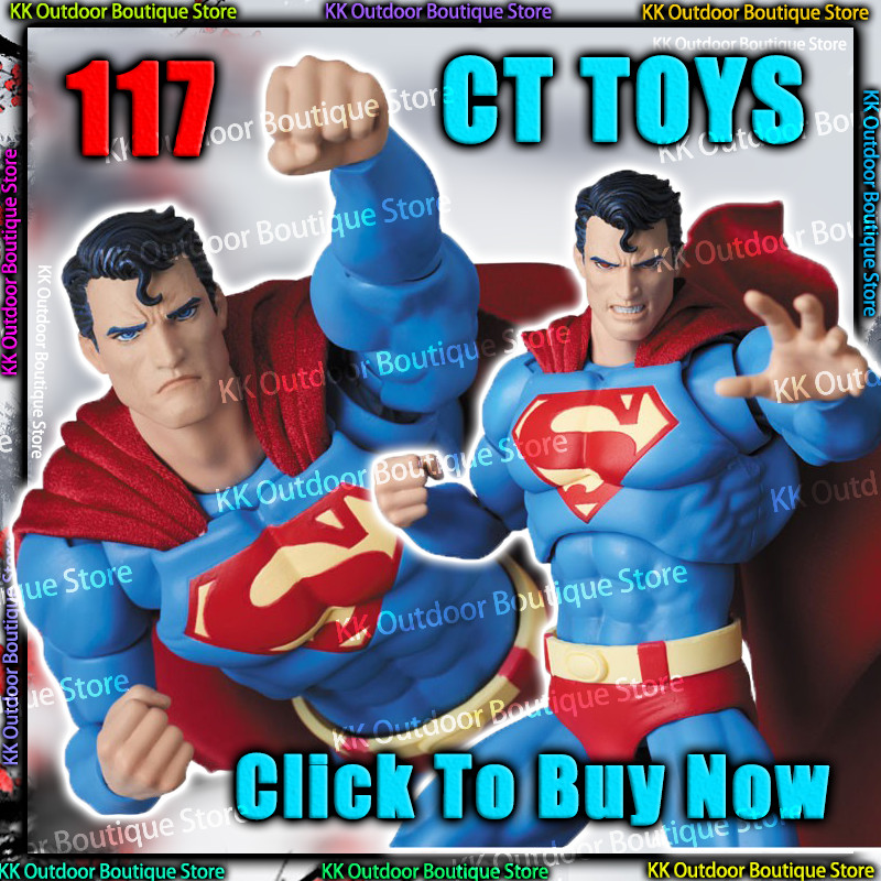 Hot New CT Toys Superman Mafex 117 Batman Hush Version Dc Super Man Anime Action Figure Figurine