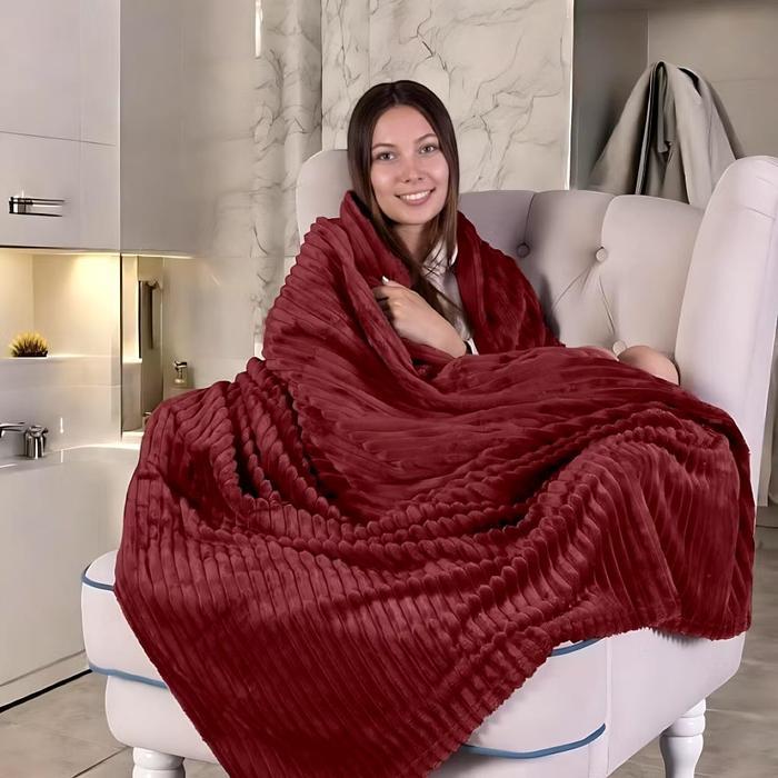 RC SELIMUT POLOS SALUR UKURAN 150X200cm BERAT 600GR TANPA TAS