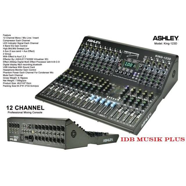 Mixer 12 Ch Ashley King123D King 123D Original