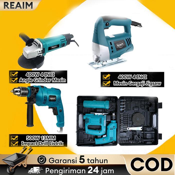 TERLARIS 3 IN 1Bor dan Gerinda Mesin Bor Listrik Gerinda dan Mesin Gergaji Jigsaw