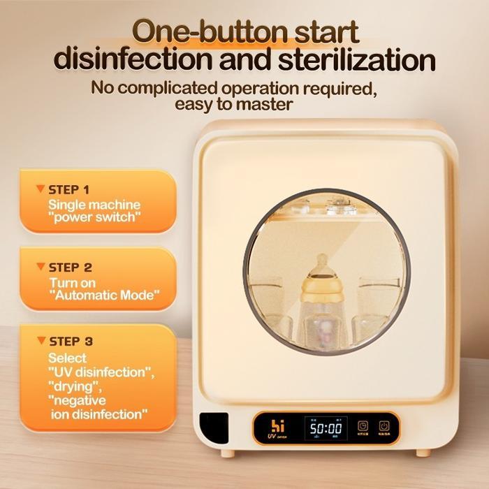 TERLARIS Kiumo Uv Sterilizer Sterilizer Botol Sterilizer Botol Bayi Penghangat Susu Penghangat Susu